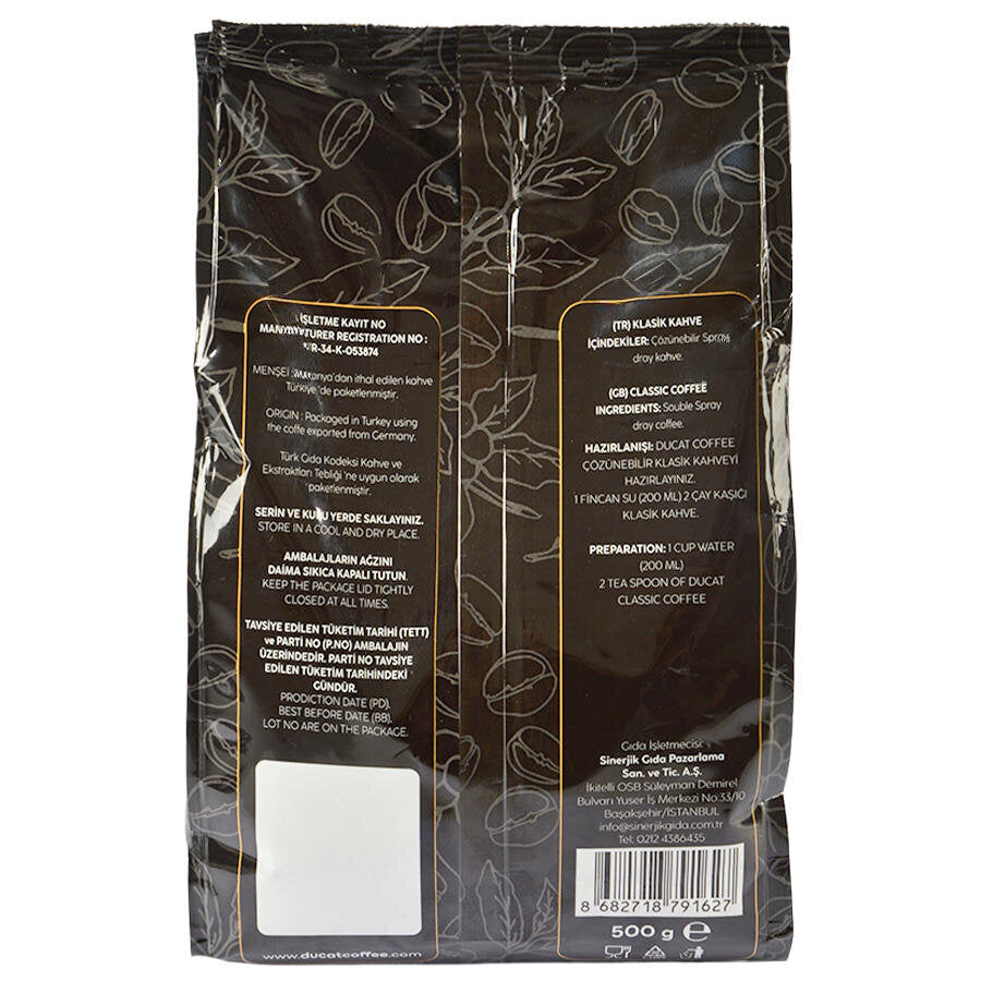 Ducat Coffee Klasik Çözünebilir Kahve 500 g