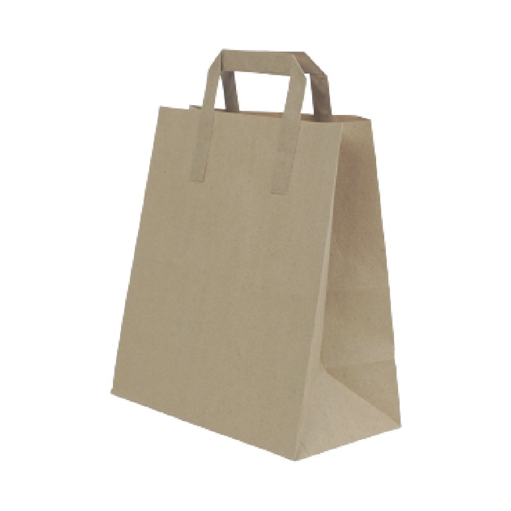 Çanta Kraft 25x28x14 Cm Düz Sap 5 KOLİ ( 2500 ADET )