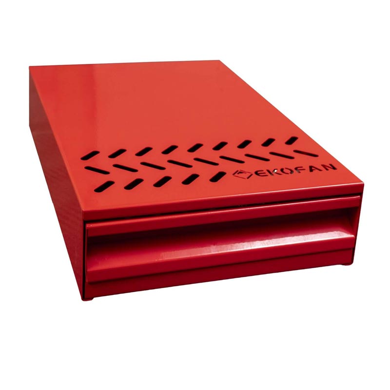 Ekofan PC-01K Kahve Posa Çekmecesi Knock Box, Kırmızı