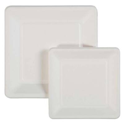 Ekolojik Kare Karton Tabak 20 cm