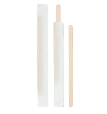 Kağıt Sargılı Tahta Karıştırıcı 14 cm