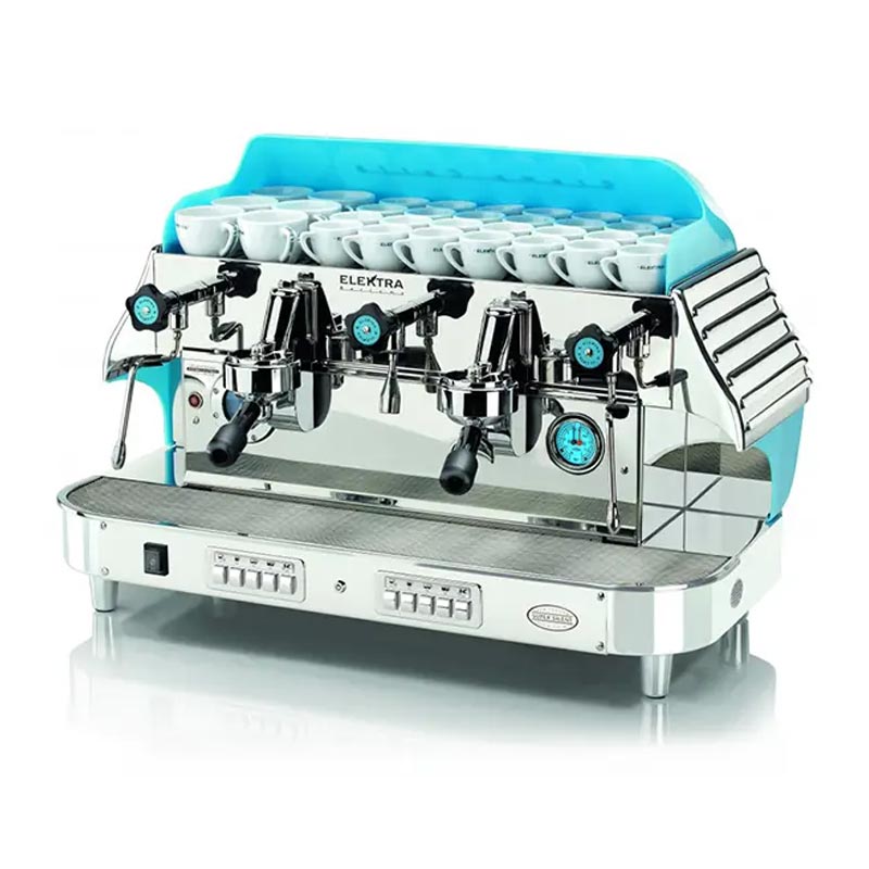 Elektra Barlume Tam Otomatik Espresso Kahve Makinesi, 2 Gruplu, Buz Mavi