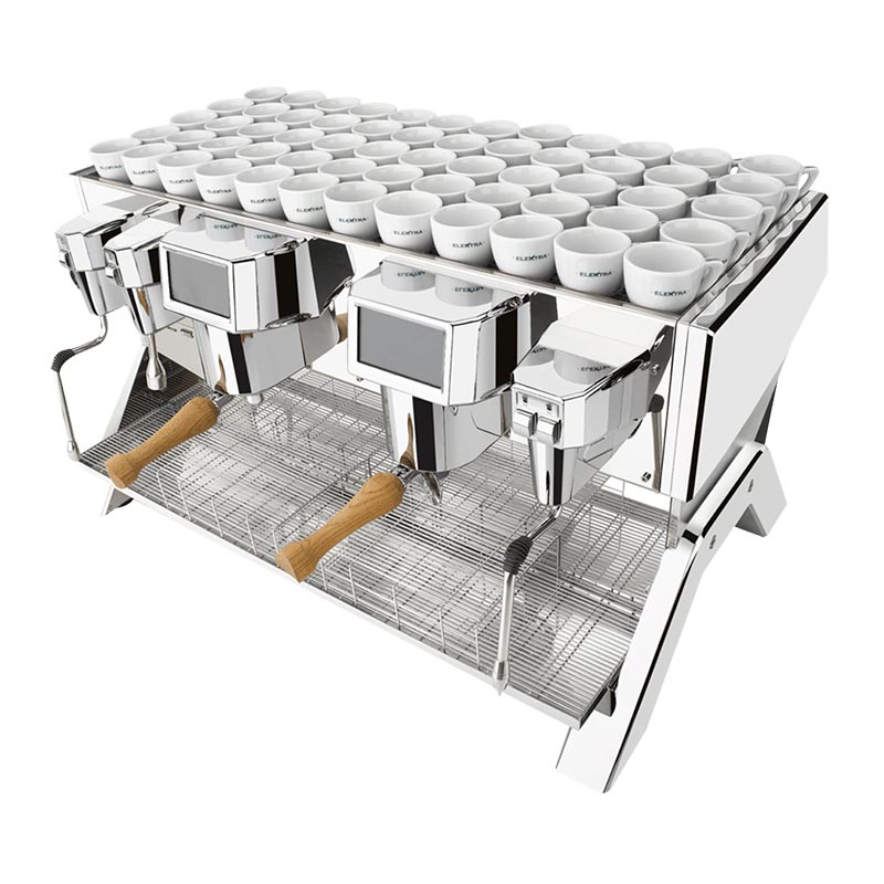 Elektra Indie Tam Otomatik Espresso Kahve Makinesi, 2 Gruplu, Inox