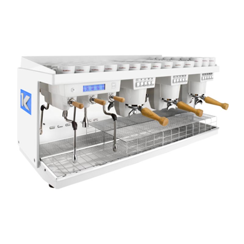 Elektra K-UP 3BW Tam Otomatik Espresso Kahve Makinesi, 3 Gruplu, Buz Beyaz