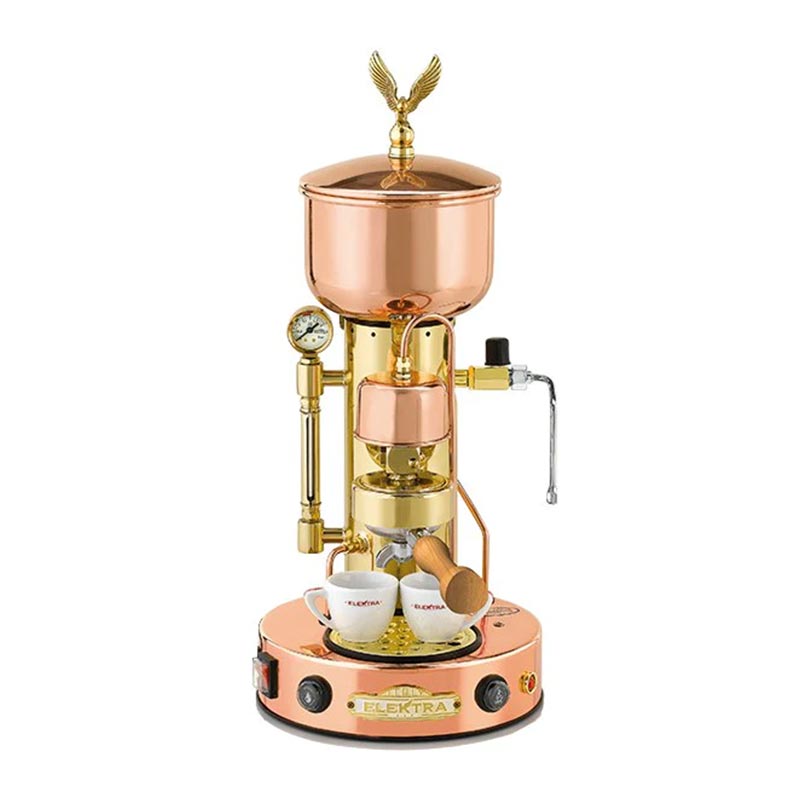 Elektra Micro Casa SXC Yarı Otomatik Espresso Kahve Makinesi, Bakır Pirinç