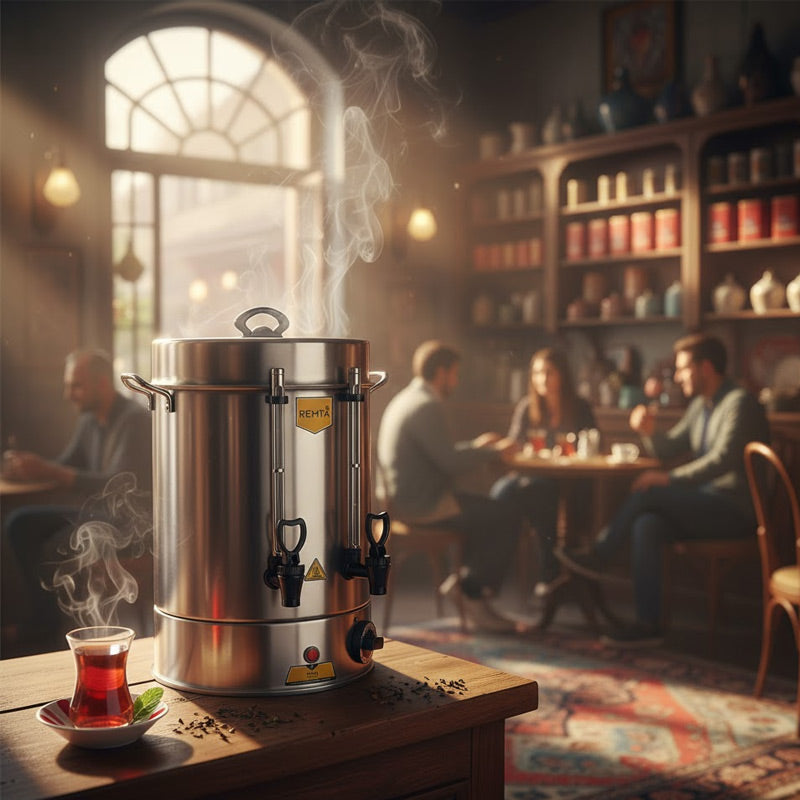 Remta R14 Standart Çay Makinesi, 15 L, 160 Bardak Kapasiteli
