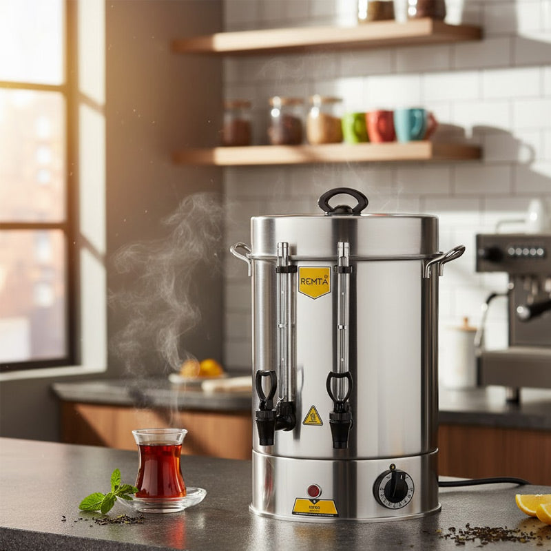 Remta R12 Standart Çay Makinesi, 9 L, 80 Bardak Kapasiteli