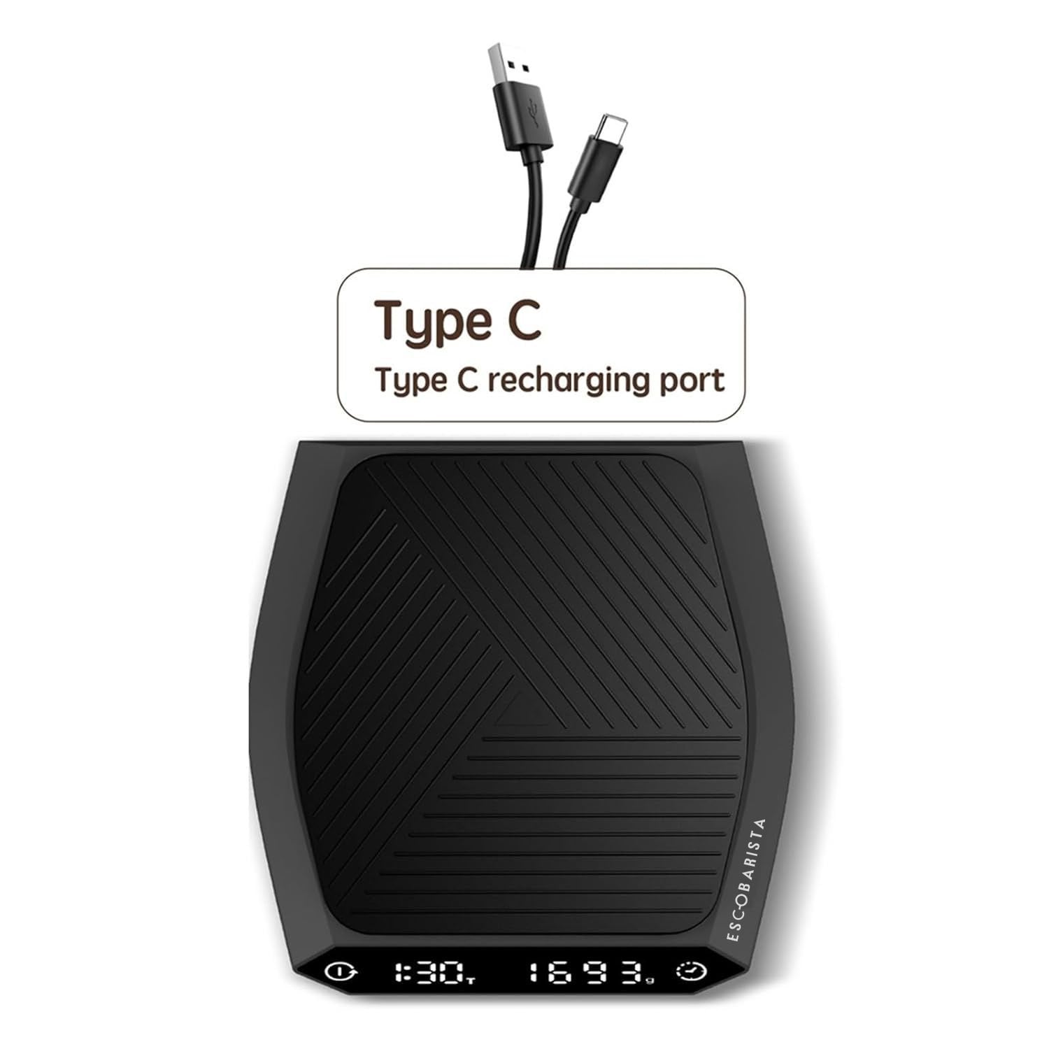 Escobarista Hassas Tartı - Siyah