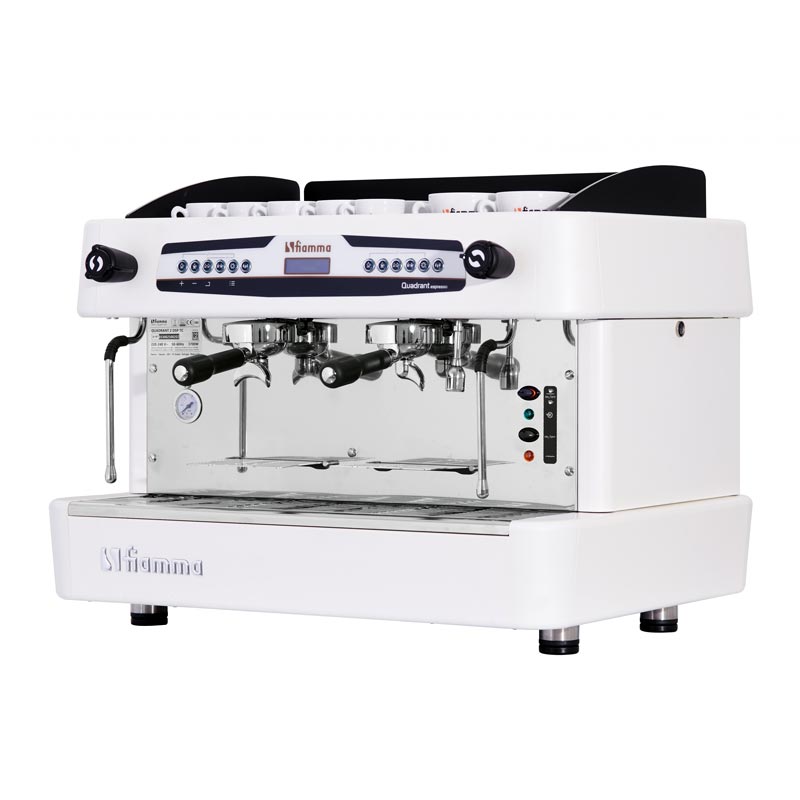 Fiamma Quadrant 2 DSP TC Espresso Kahve Makinesi, 2 Gruplu, Beyaz
