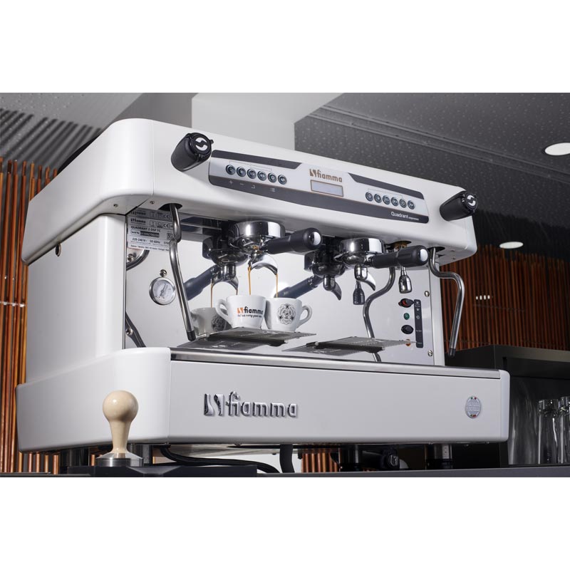 Fiamma Quadrant 2 DSP TC Espresso Kahve Makinesi, 2 Gruplu, Beyaz