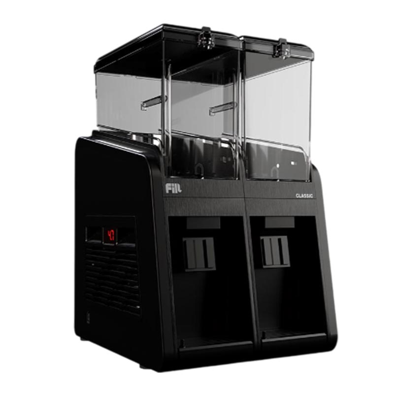 Fill Classic C2-S1 Fıskiyeli Soğuk İçecek Dispenseri, 2x19 L, Siyah