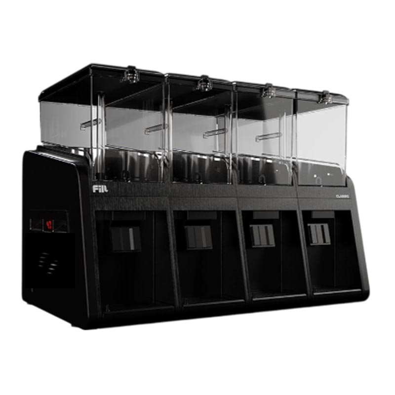 Fill Classic C4-S1 Fıskiyeli Soğuk İçecek Dispenseri, 4x19 L, Siyah