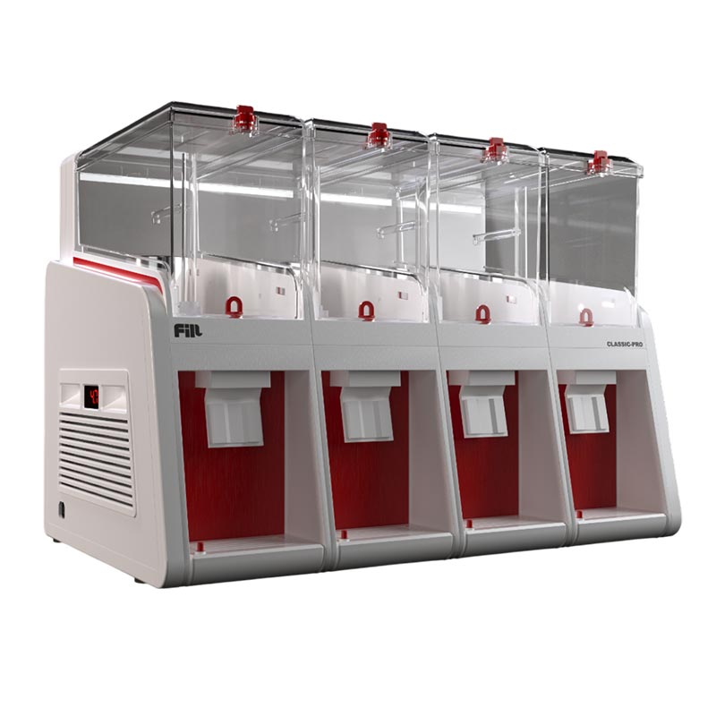 Fill Classic Pro P4-K1 Fıskiyeli Soğuk İçecek Dispenseri, 4x19 L, Beyaz Kırmızı
