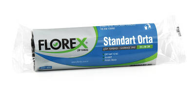 Florex Standart Orta Boy Siyah Çöp Torbası 55x60 cm