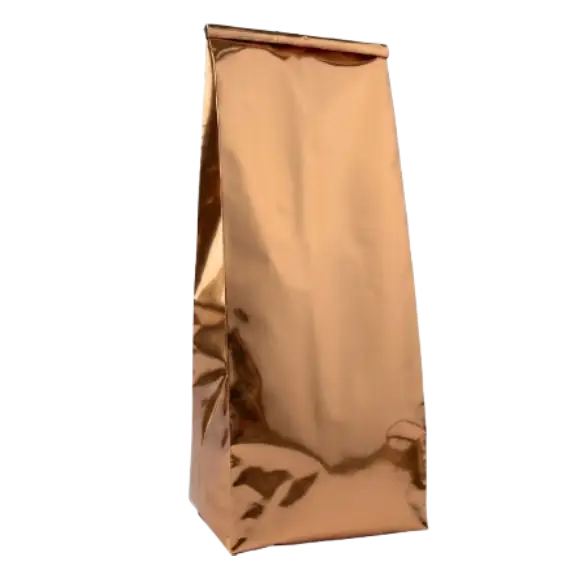 Gold Alüminyum Yan Körüklü Torba, 10 x 25 + 6 CM