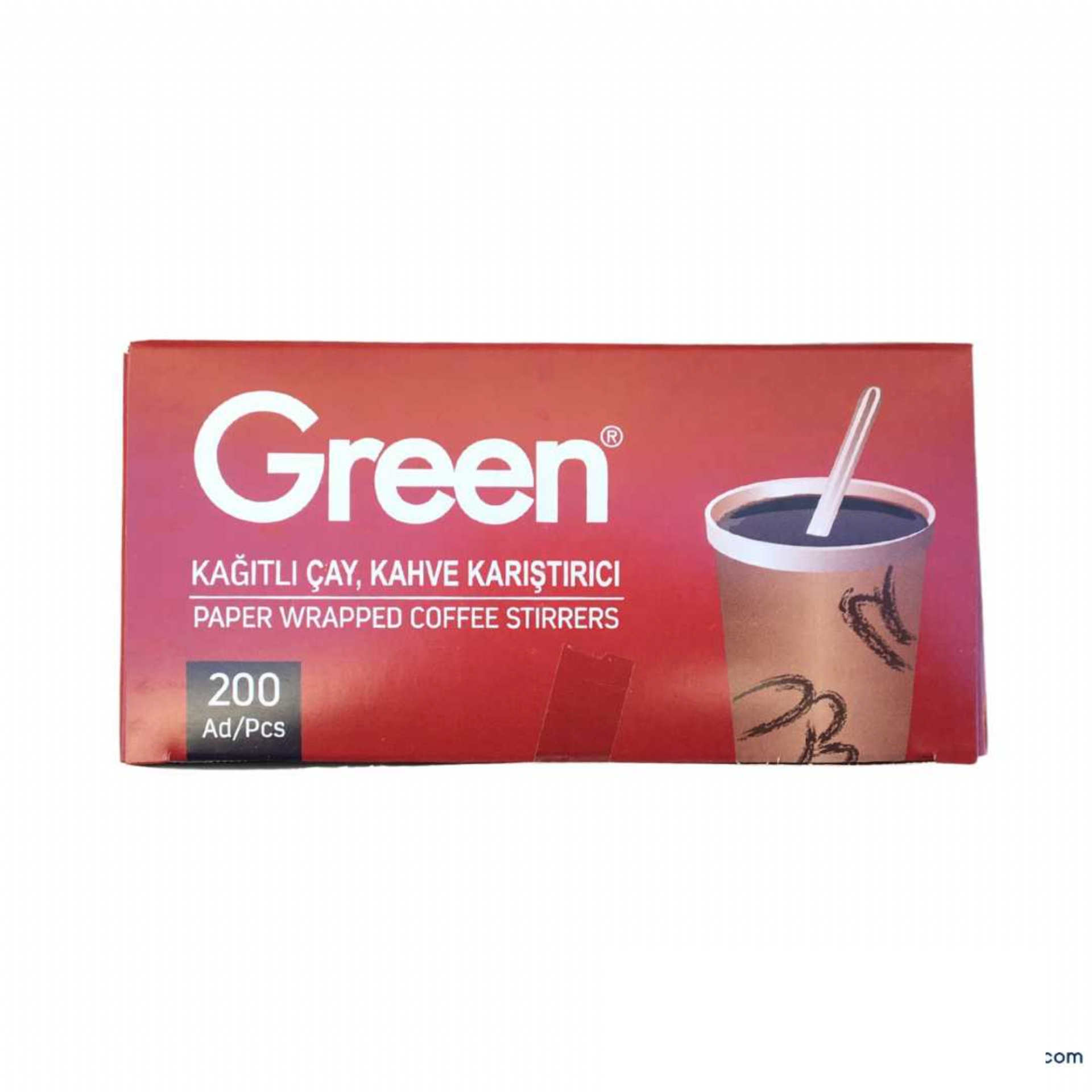 Green Kağıt Sargılı Tahta Karıştırıcı