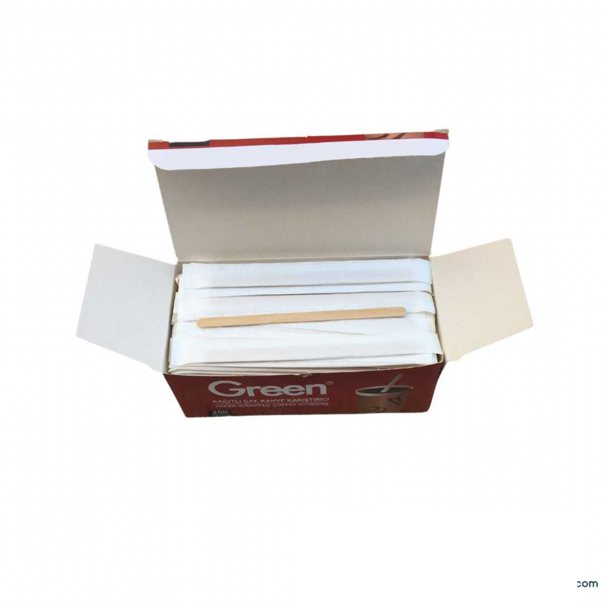 Green Kağıt Sargılı Tahta Karıştırıcı