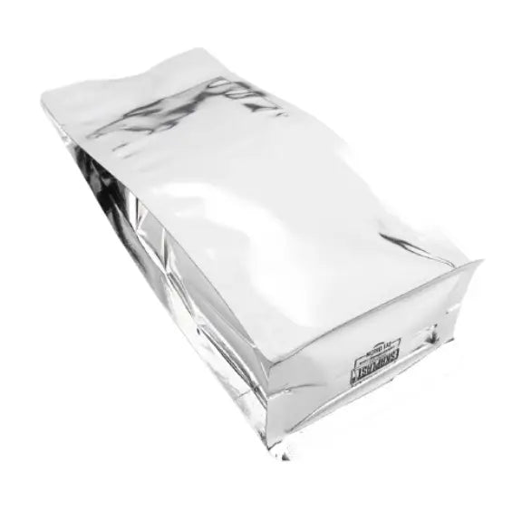 Gri Metalize Kilitsiz Flat Bottom Torba, 11,5 x 20 + 8 CM