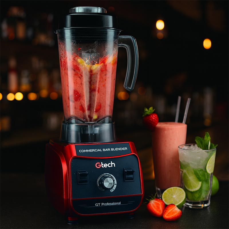 Gtech Profesyonel Bar Blender, 2 L, 1500 W, Kırmızı