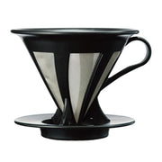 Hario CFOD-02B 02 Kendinden Filtreli Dripper, Siyah