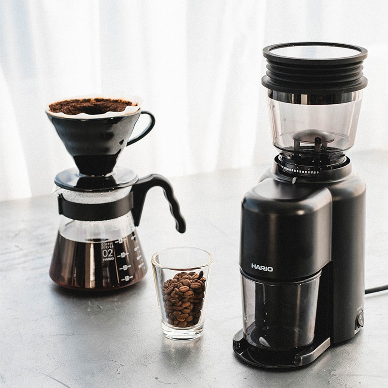 Hario EVCN-8B COMPACT N V60 Kahve Değirmeni, Elektrikli