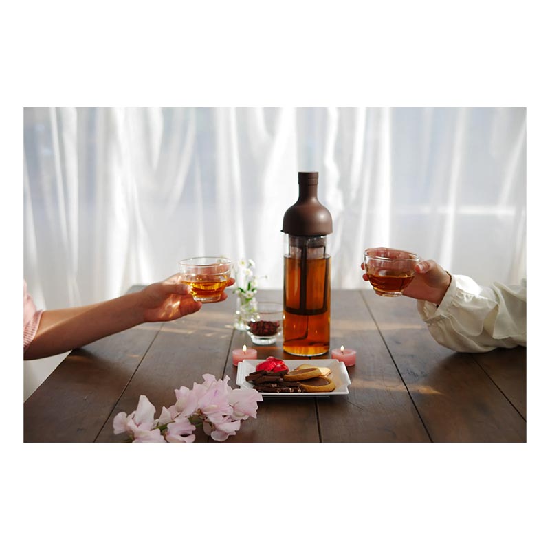 Hario FIC-70-CBR Filtreli Soğuk Demleme Şişesi, 650 ml, Kahverengi