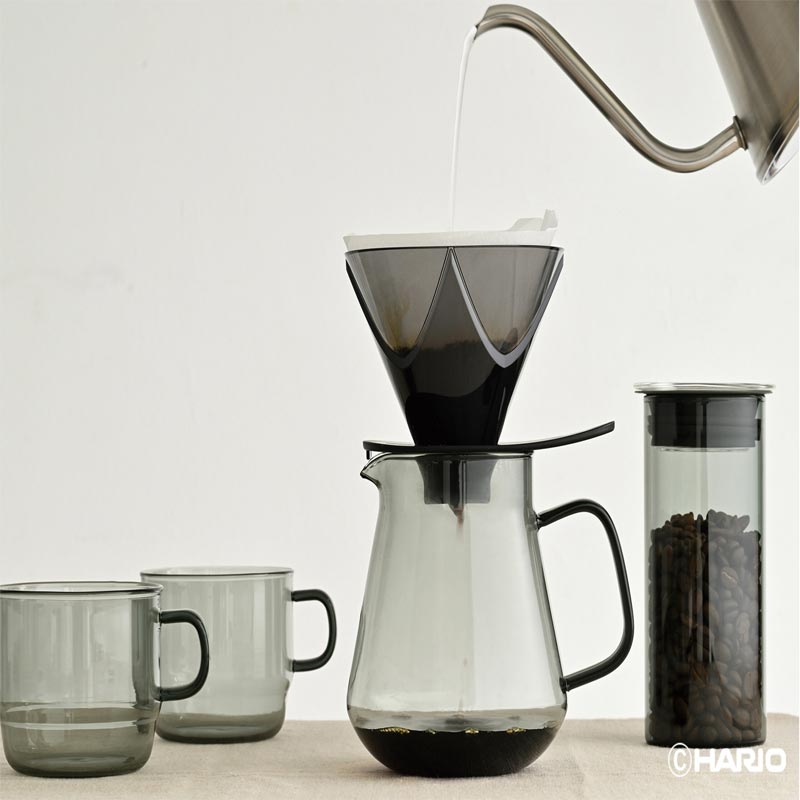 Hario HCT-600-GR Colors Çay Kahve Servis Sürahisi, 600 ml, Gri