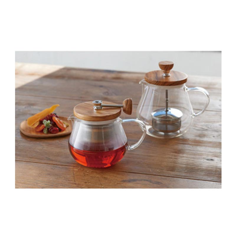 Hario TEO-70-OV Pull Up Tea Maker, Teaor Wood, 700 ml