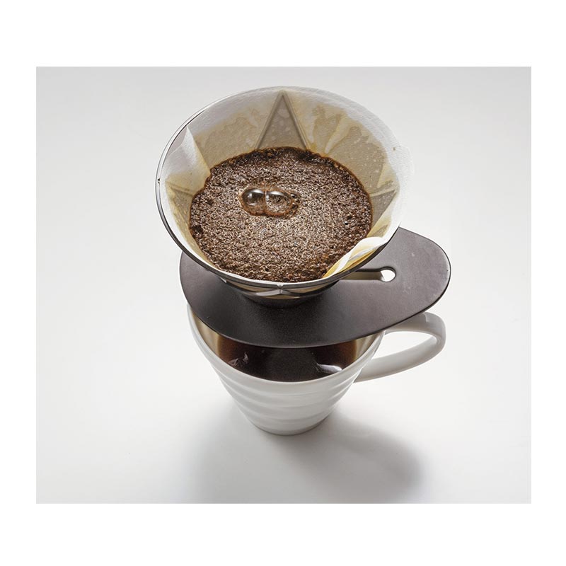 Hario VDMU-02-TB V60 Mugen Plastik Dripper, Siyah