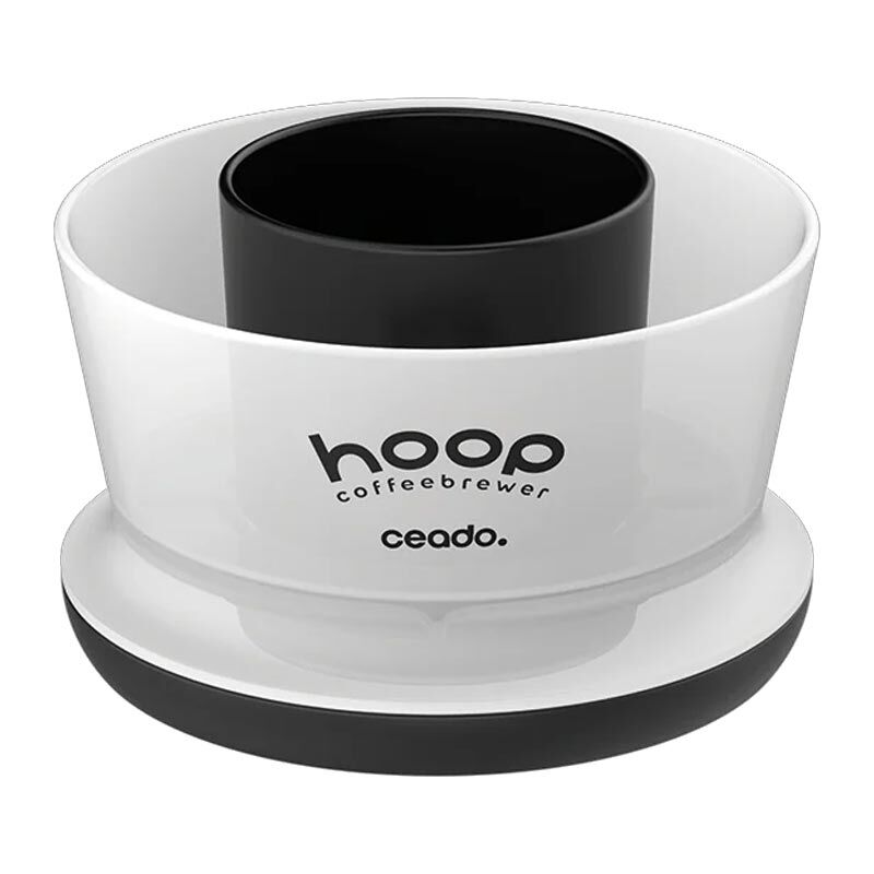 Hoop Coffee Brewer Manuel Kahve Demleme Ekipmanı, Beyaz-Şeffaf