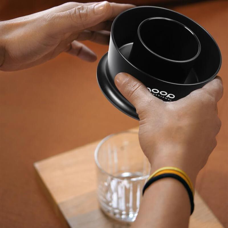 Hoop Coffee Brewer Manuel Kahve Demleme Ekipmanı, Beyaz-Şeffaf