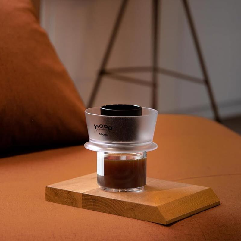 Hoop Coffee Brewer Manuel Kahve Demleme Ekipmanı, Siyah