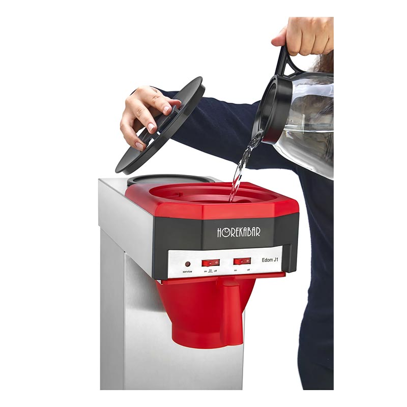 Horekabar Edom J1 Filtre Kahve Makinesi, Kırmızı