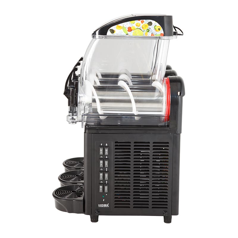 Hosk Ice Slush Granita Karlıbuzlu, Işıklı Kapak, 3x12 L, Siyah