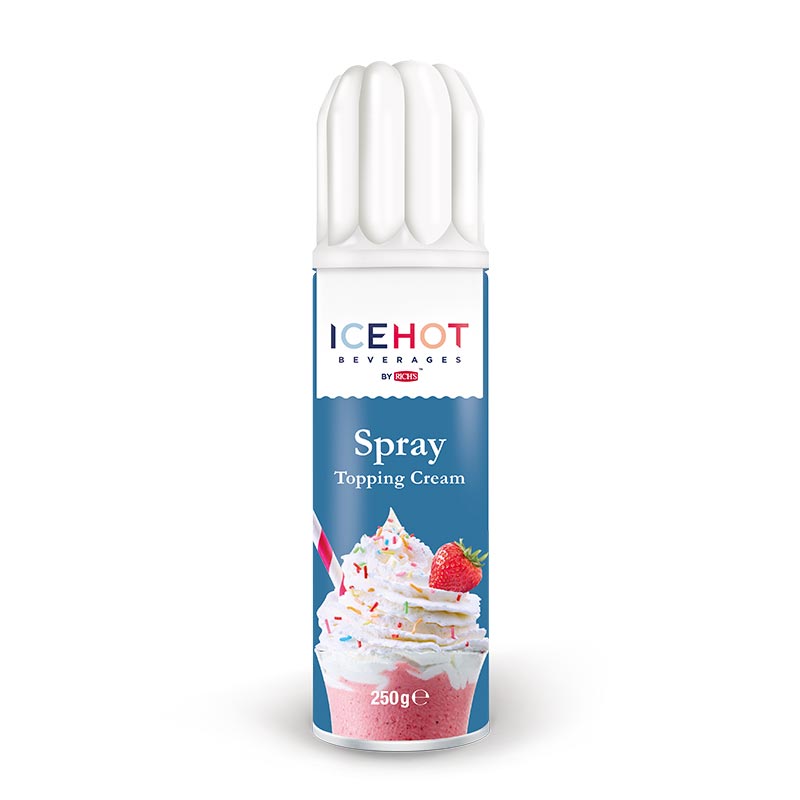 Icehot Spray Topping Krema, 250 gr, Mavi
