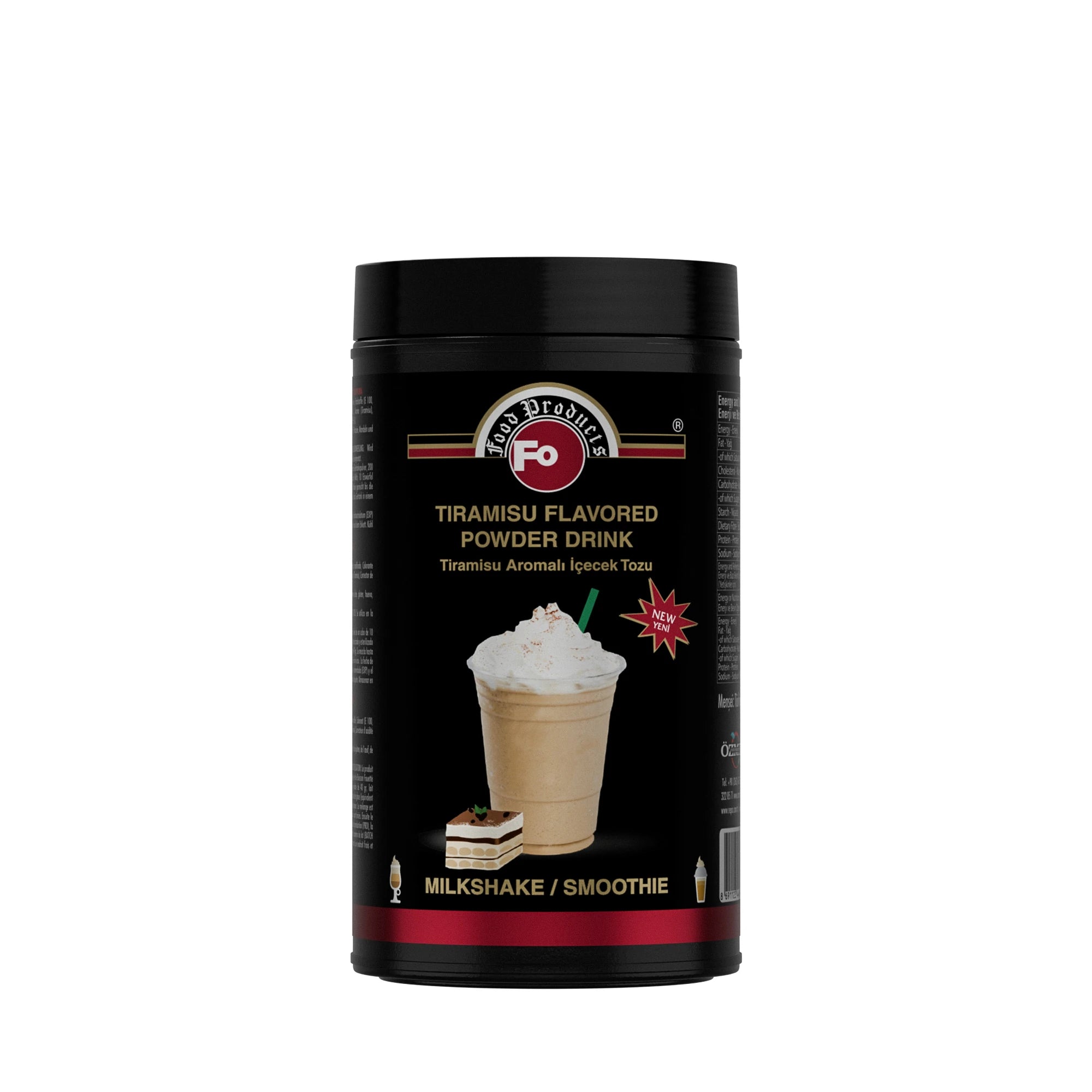 Tiramisu Aromalı İçecek Tozu - Milkshake 1 kg