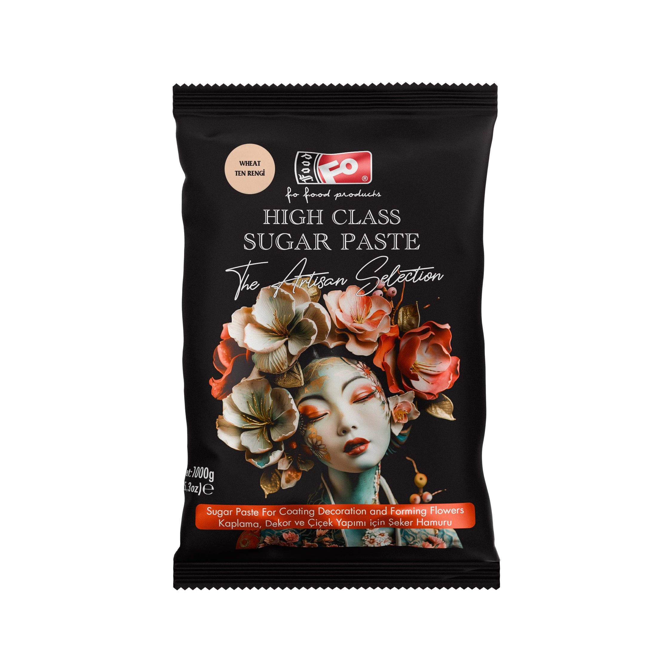 FO Ten Rengi High Class Kaplama, Dekor ve Çiçek Yapımı için Şeker Hamuru 1 kg