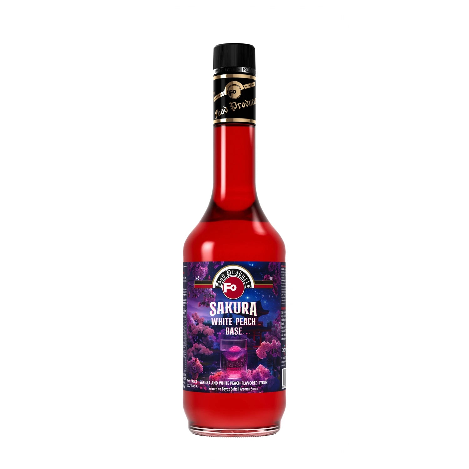 FO Sakura ve Beyaz Şeftali Aromalı Baz Şurup 700 ml