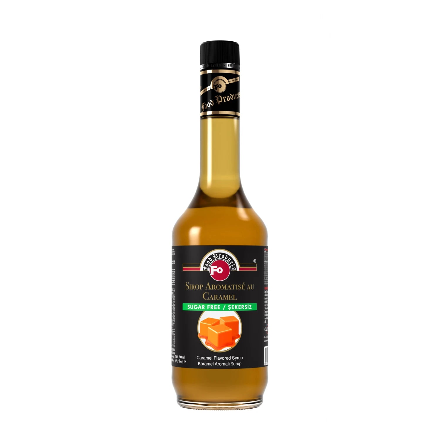 FO Karamel Aromalı Şurup - Şekersiz 700 ml