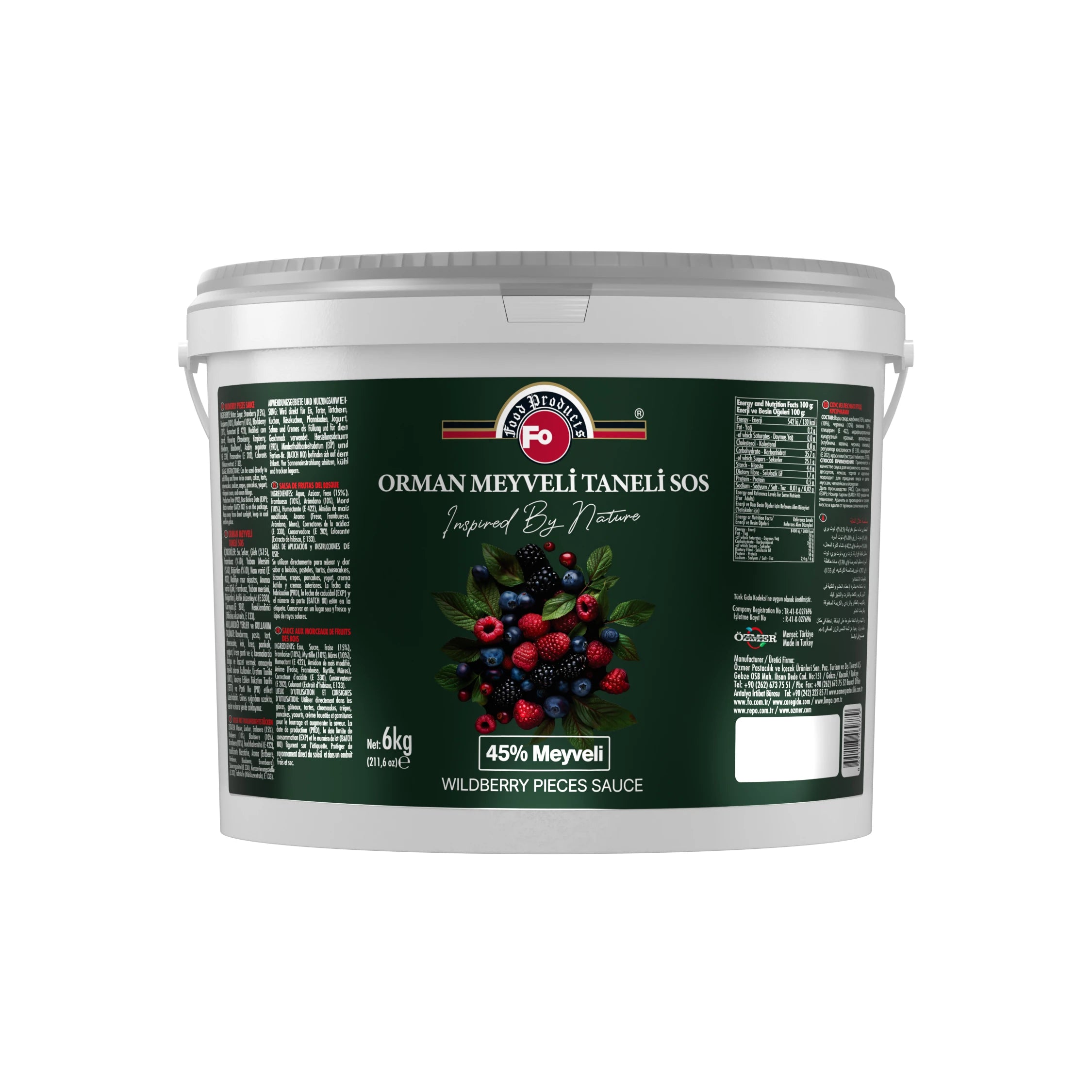 FO Orman Meyveli Taneli Sos 6 Kg