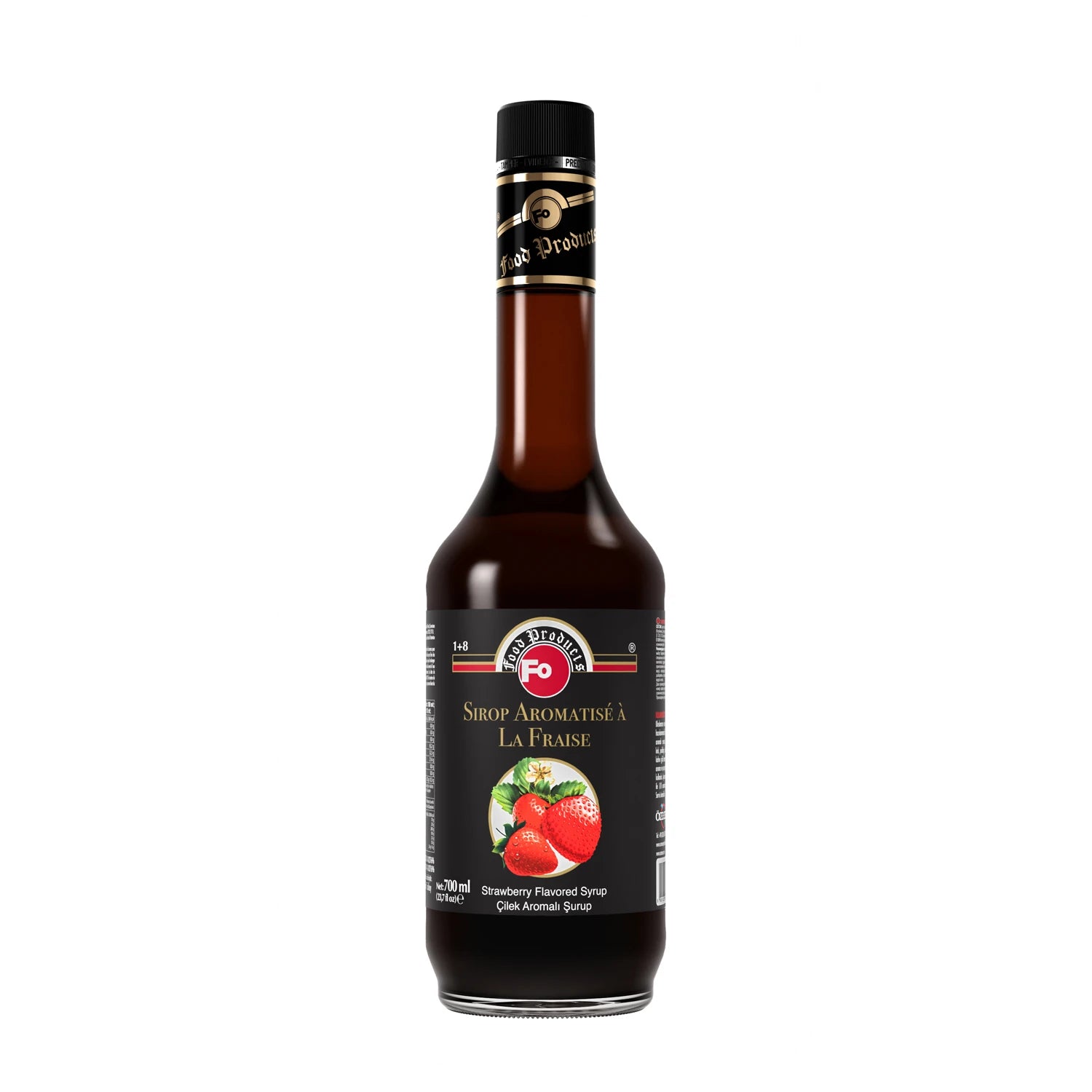 FO Çilek Aromalı Şurup - Şekerli 700 ml