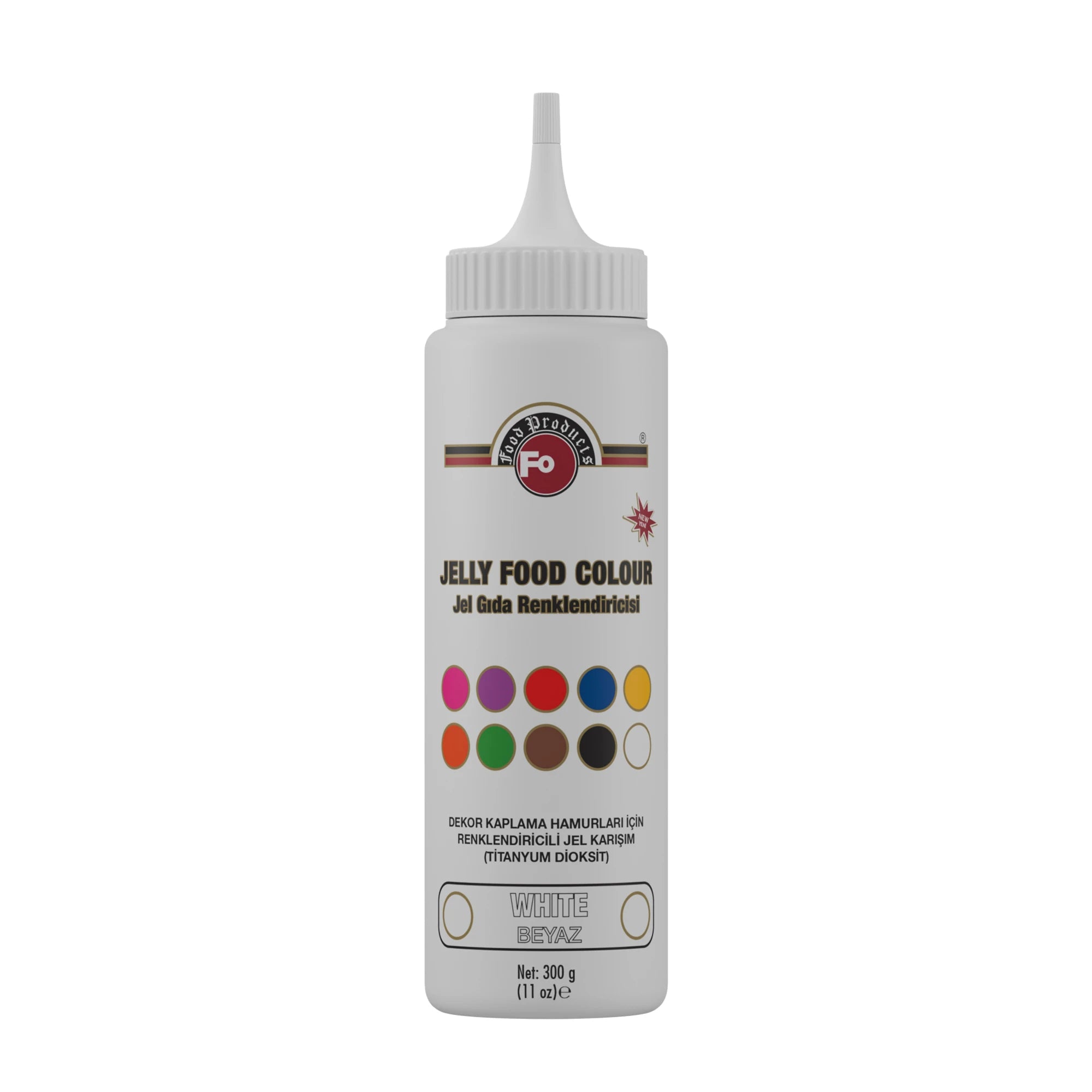 FO Beyaz Jel Gıda Boyası 300 gr