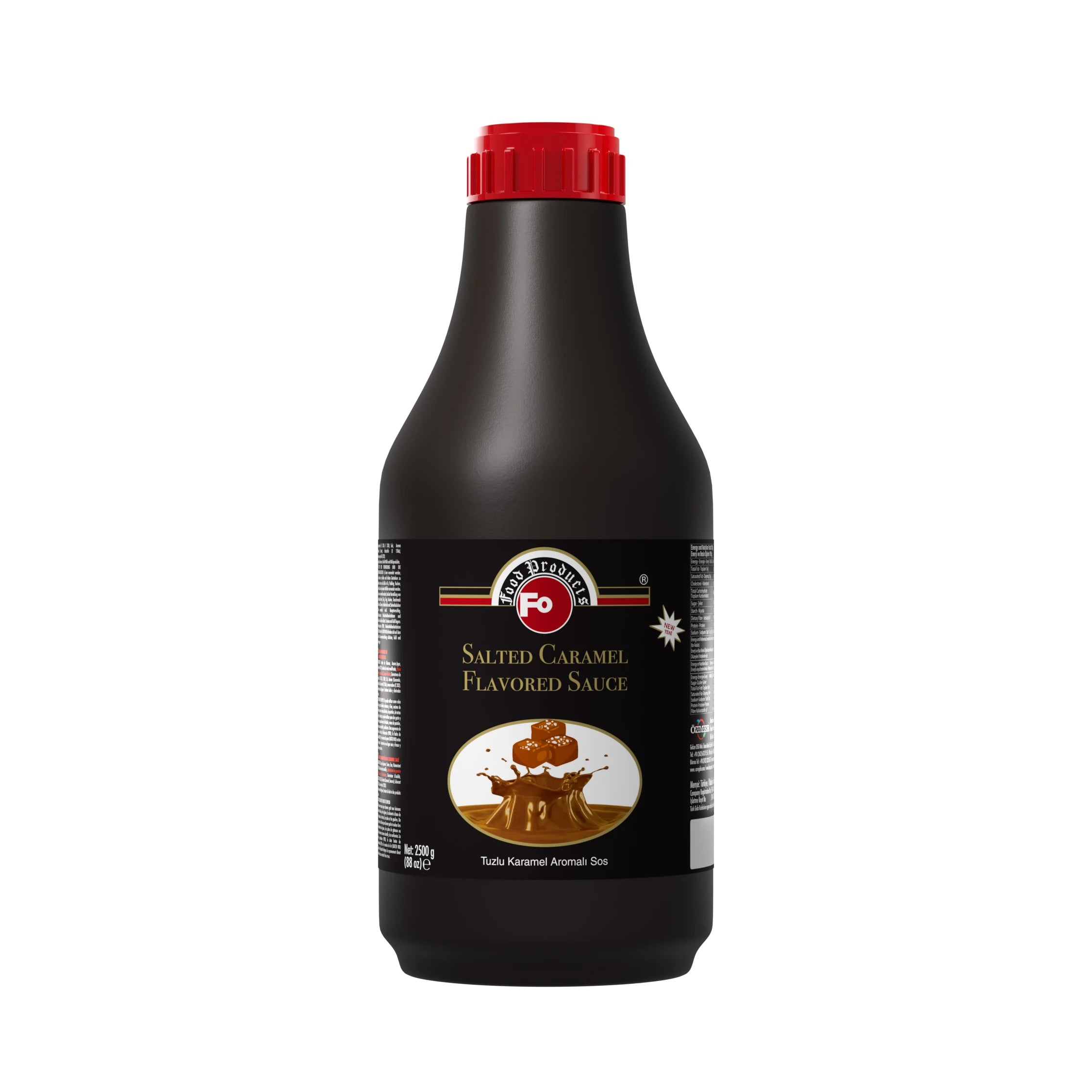 FO Tuzlu Karamel Aromalı Profesyonel Sos 2,5 kg (Pompa Hediyeli)