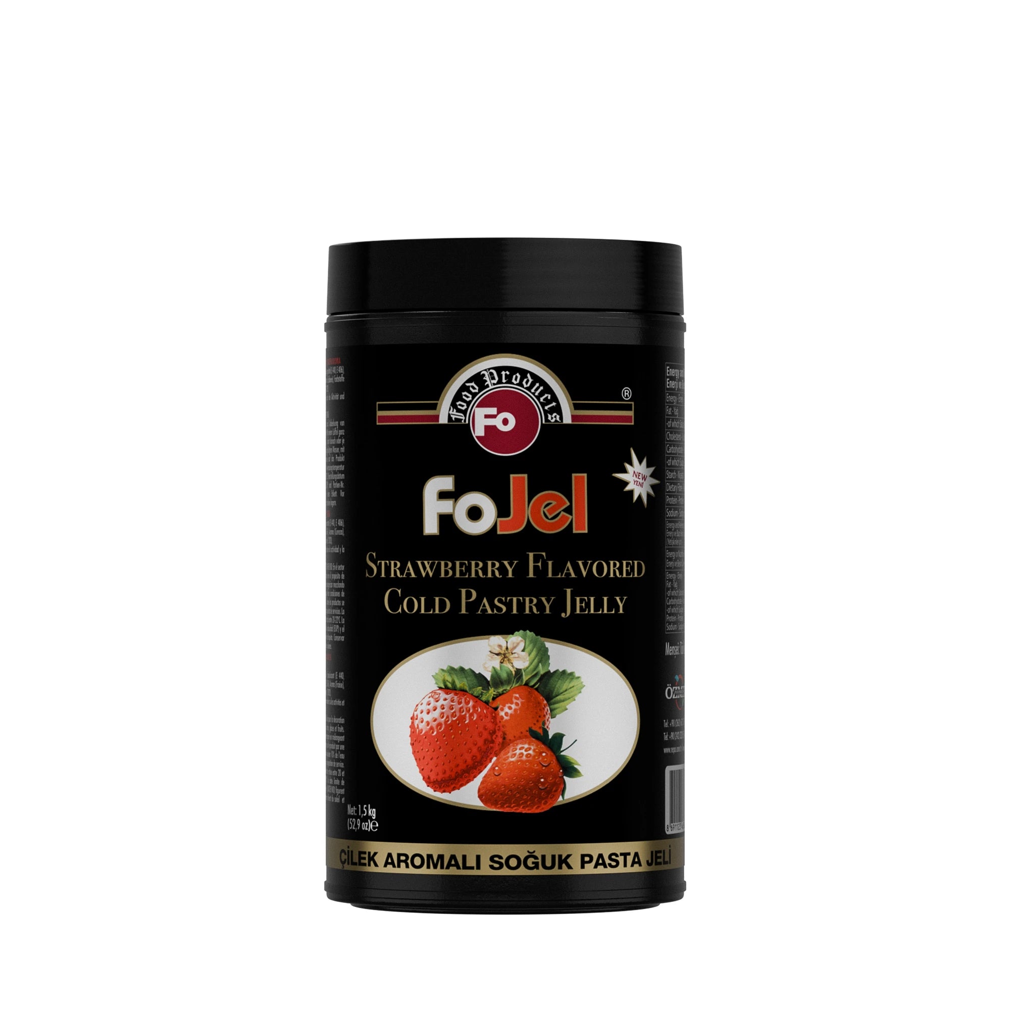 FO Çilek Aromalı Soğuk Pasta Jeli 1,5 kg