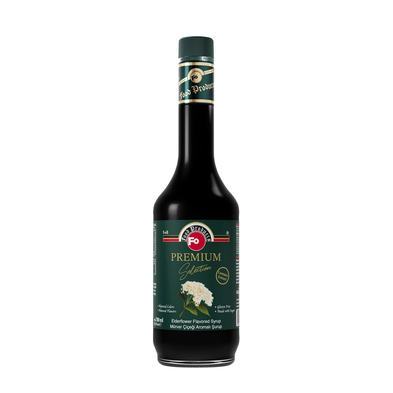 FO Mürver Çiçeği Aromalı Şurup - Premium 700 ml