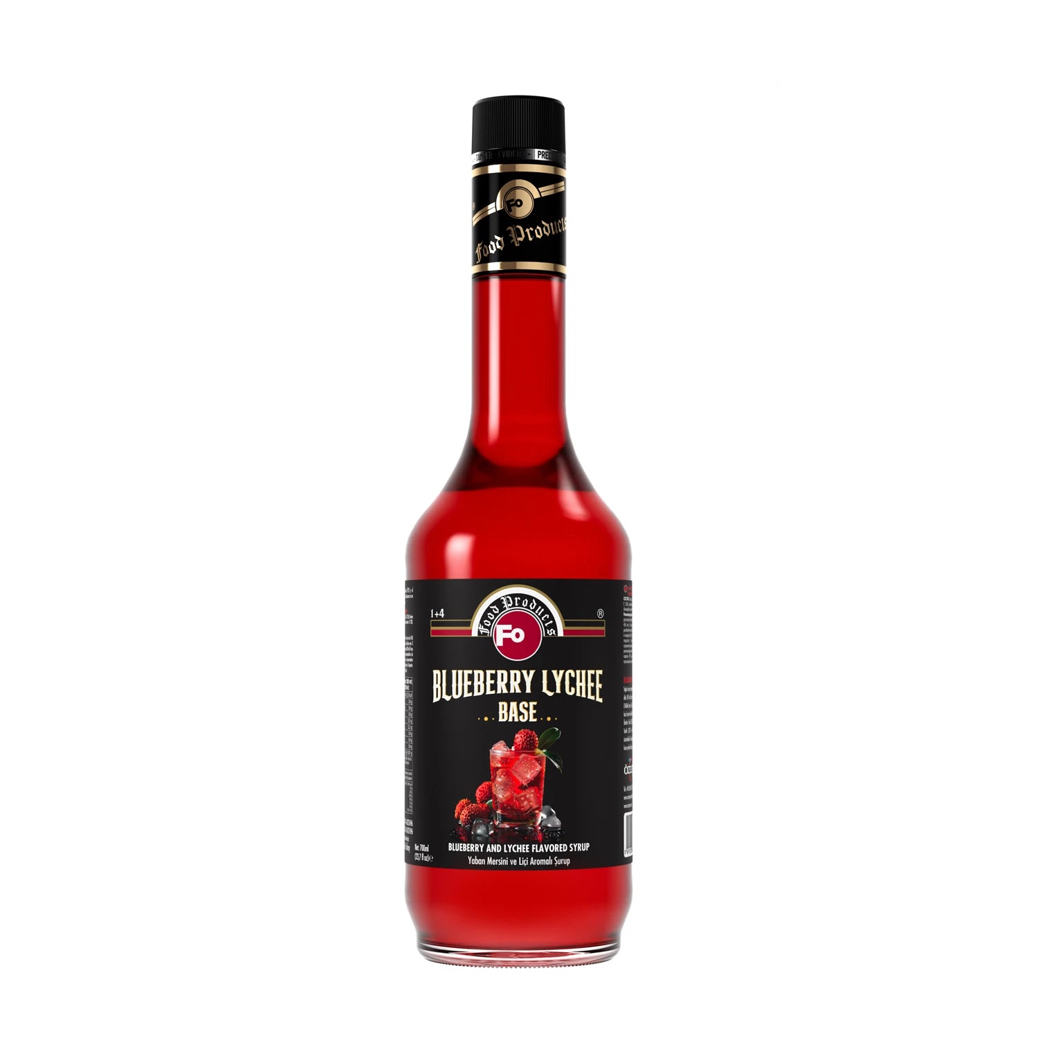 FO Yaban Mersini ve Liçi Aromalı Baz Şurup 700 ml