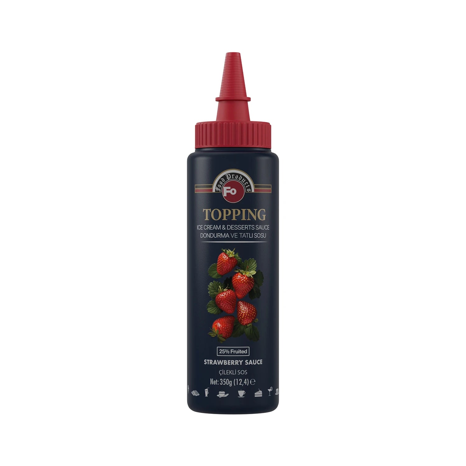 FO Çilekli Topping Dondurma Sosu 350 gr