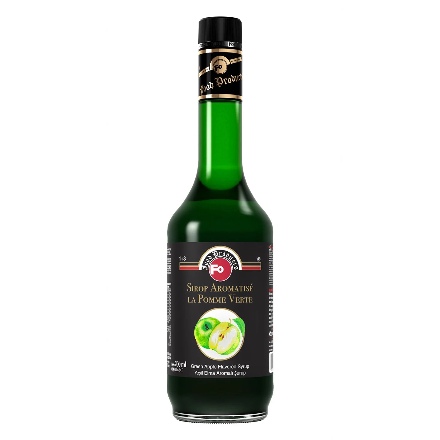 Yeşil Elma Aromalı Şurup Şekerli 700 ml