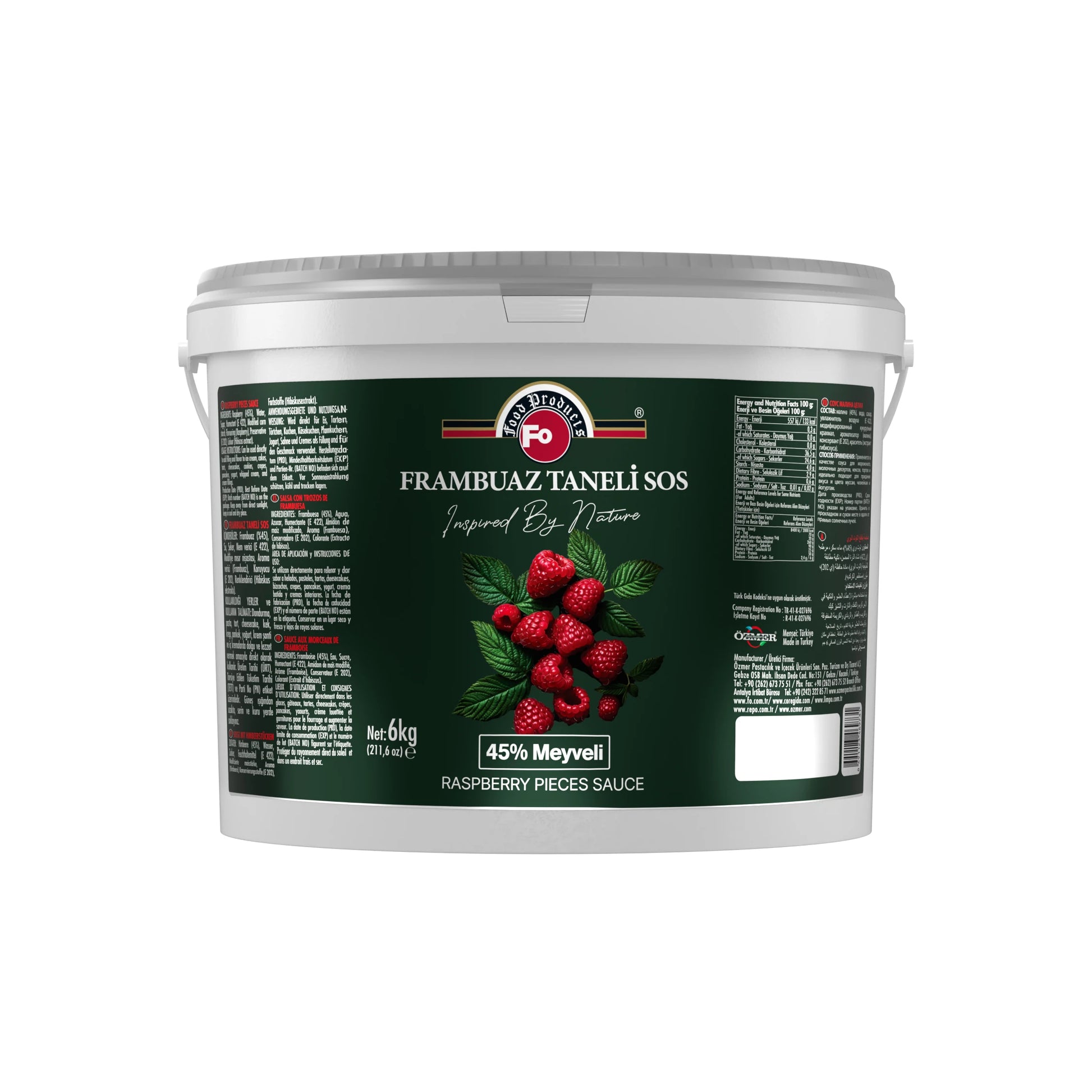 Frambuaz Taneli Sos 6 Kg