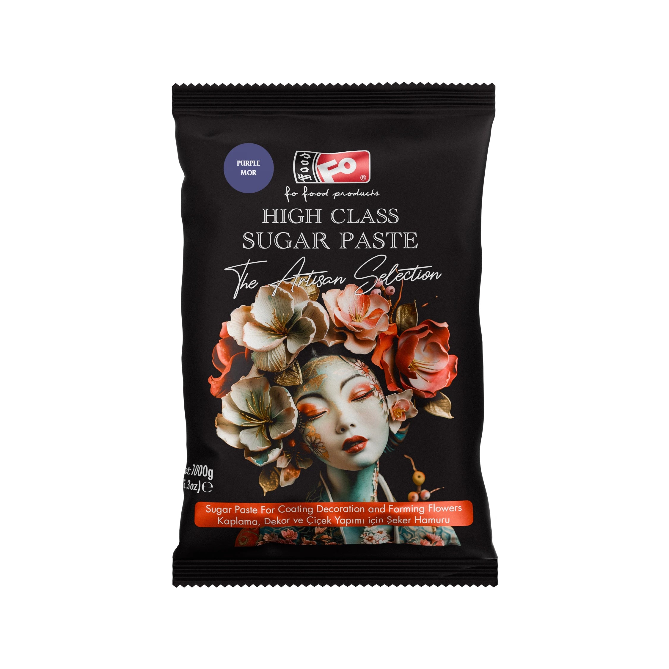 Mor High Class Kaplama, Dekor ve Çiçek Yapımı için Şeker Hamuru 1 kg